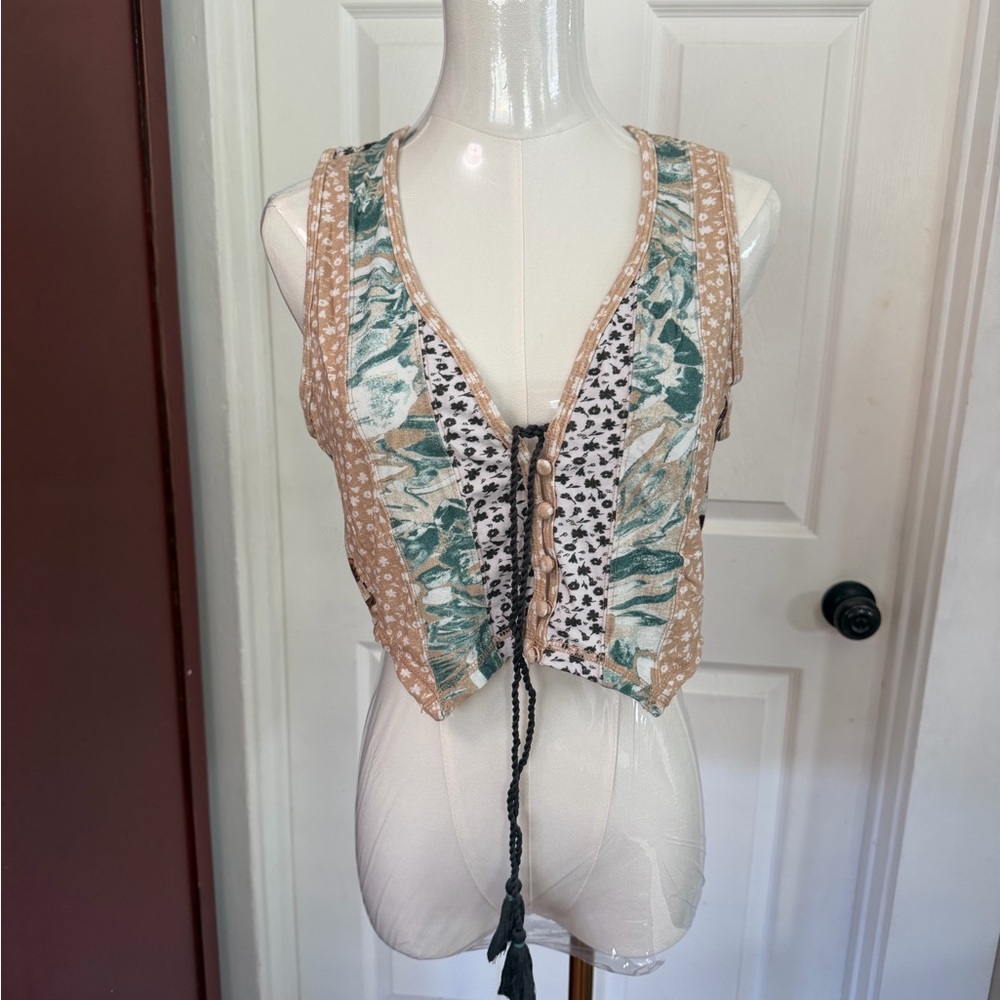 Free People Multicolor Crop Top